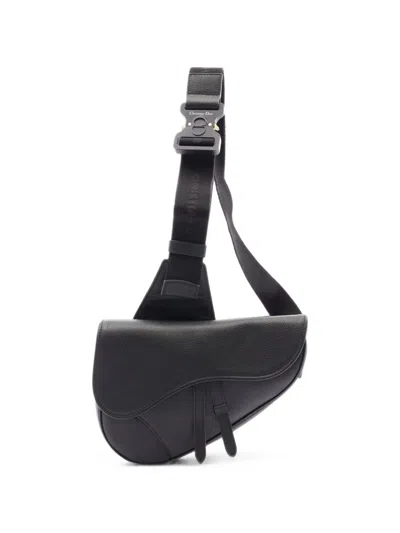 Pre-owned Dior 2010s Saddle Body Bag In Black