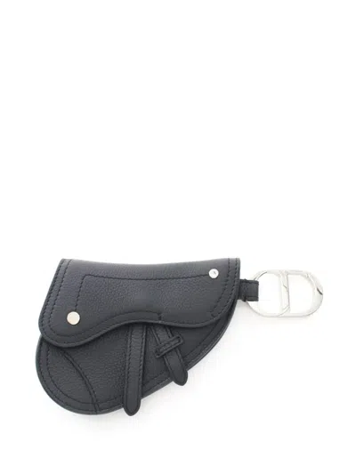 Pre-owned Dior 2010s Saddle Coin Purse In Blue