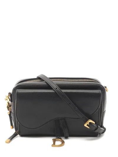 Pre-owned Dior 2010s Saddle Double Pouch Shoulder Bag