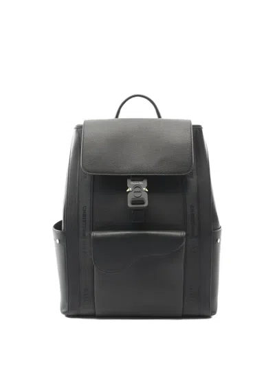 Pre-owned Dior 2010s Saddle Leather Backpack In Black
