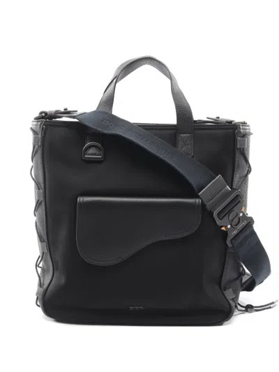 Pre-owned Dior 2010s Saddle Tote Bag In Black
