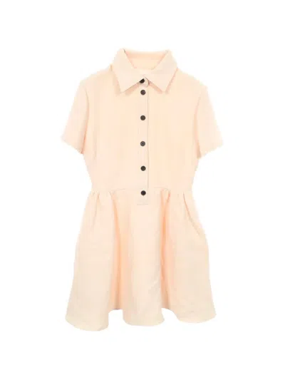 Pre-owned Dior 2010s Short-sleeve Dress In Neutrals