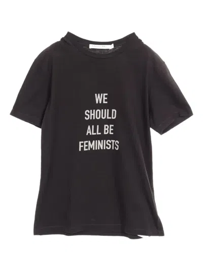 Pre-owned Dior 2010s Slogan-print T-shirt In Black