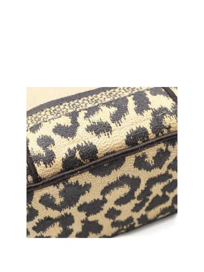 Pre-owned Dior 2010s Small Canvas Vanity Bag In Neutral