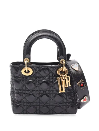Pre-owned Dior 2010s Small Lady  My Abc Tote Bag In Black