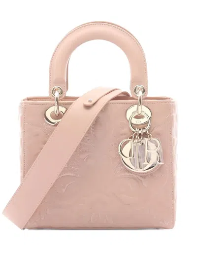 Pre-owned Dior 2010s Small Lady  My Abc Tote Bag In Pink