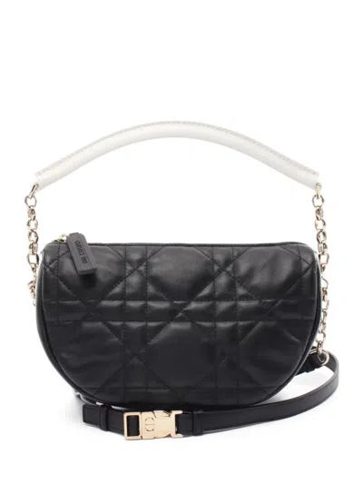 Pre-owned Dior 2010s Small Vibe Two-way Handbag In Black