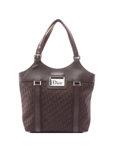 Pre-owned Dior 2010s Street Chic Tote Bag In Brown