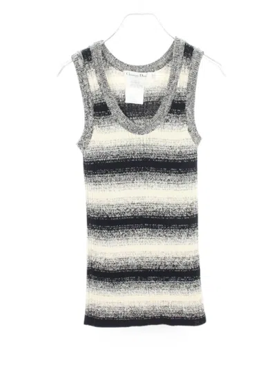Pre-owned Dior 2010s Striped Tank Top In Blue