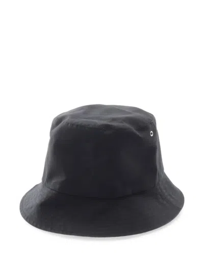 Pre-owned Dior 2010s Teddy-d Oblique Reversible Bucket Hat In Black