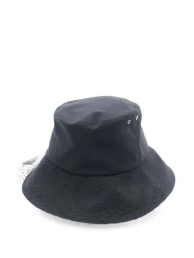Pre-owned Dior 2010s Teddy-d Tulle Bucket Hat In Black