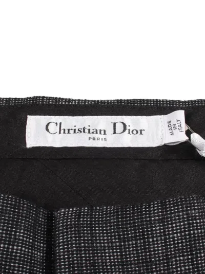 Pre-owned Dior 2010s Textured Mini Shorts In Black