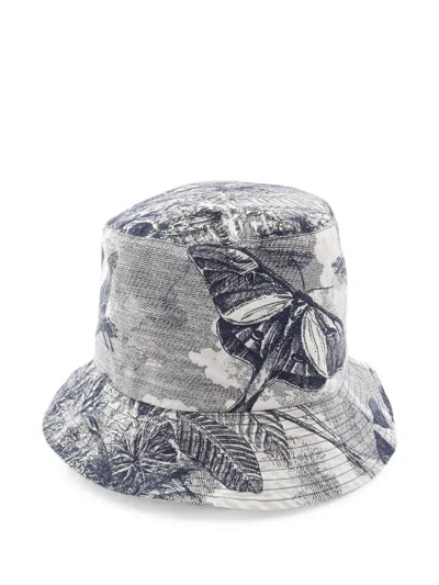 Pre-owned Dior 2010s Toile De Jouy Bucket Hat In Neutrals
