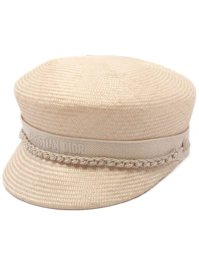 Pre-owned Dior 2010s Travel Cap In Neutrals