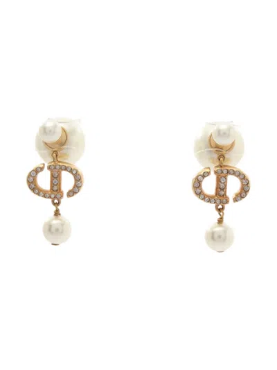 Pre-owned Dior 2010s Tribales Tribal Earrings In Gold