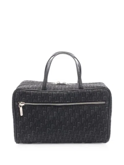 Dior 2010s Trotter Handbag In Black