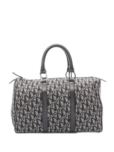 Pre-owned Dior 2010s Trotter Tote Bag In Black