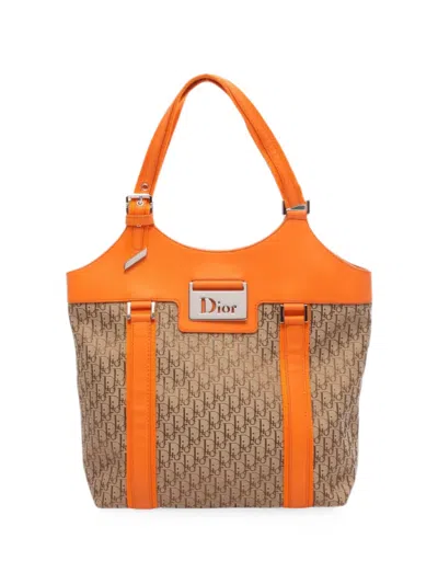 Dior 2010s Trotter Tote Bag In Neutral