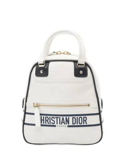 Pre-owned Dior 2010s Vibe Bowling Bag In White