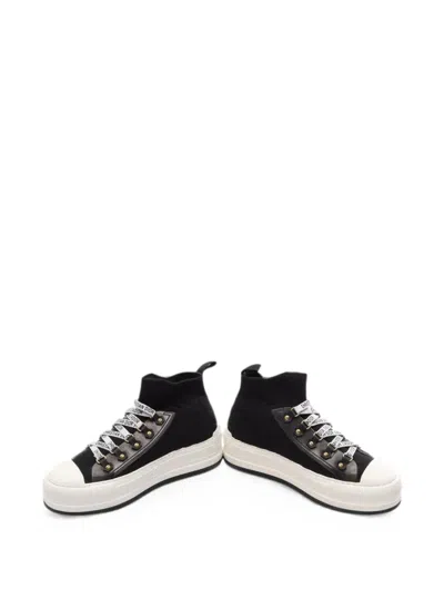 Pre-owned Dior 2010s Walk'n' High-top Sneakers In Black