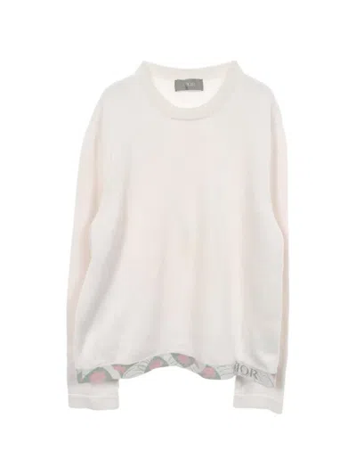 Pre-owned Dior 2010s X Duncan Grant Long-sleeve Sweater In White