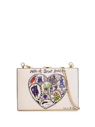 Pre-owned Dior 2011-2024 Niki De Saint Phalle Calfskin Clutch On Chain Shoulder Bag