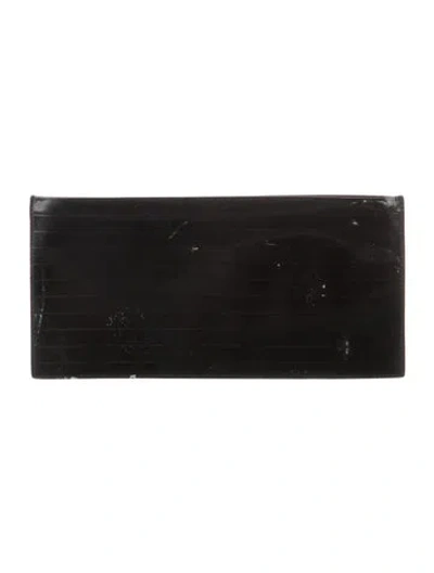 Pre-owned Dior 2011 Black Tie Bill Pouch Wallet