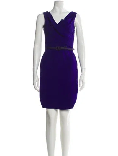 Pre-owned Dior 2011 Knee-length Dress In Purple