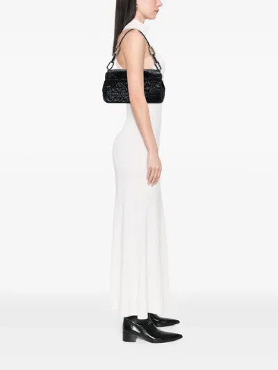 Pre-owned Dior 2011 Lambskin Cannage Gaufre Delices Flap Shoulder Bag In Black