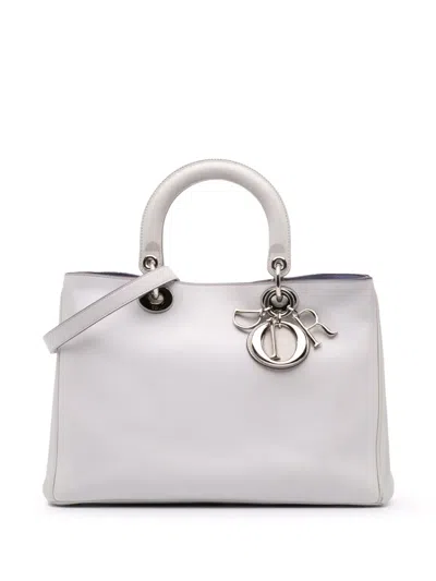 Pre-owned Dior 2011 Medium Leather Issimo Satchel In Purple