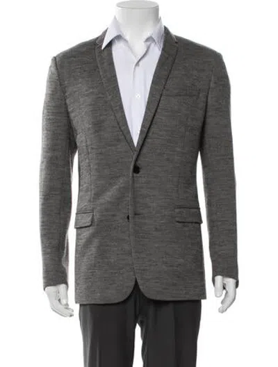 Pre-owned Dior 2011 Virgin Wool Blazer In Grey