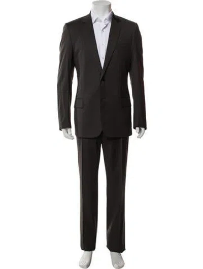 Pre-owned Dior 2011 Virgin Wool Two-piece Suit In Grey