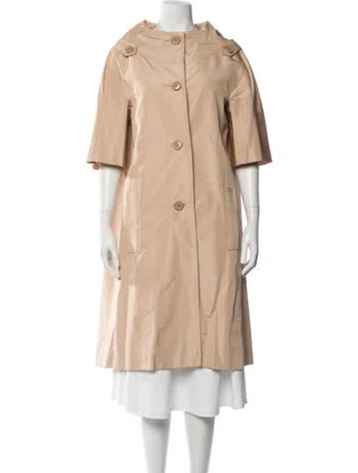 Pre-owned Dior 2011-2012 Silk Trench Coat In Neutral