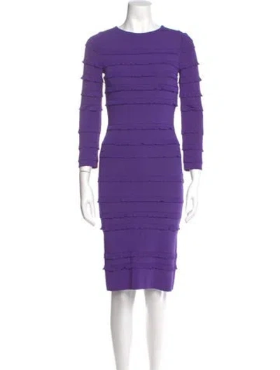 Pre-owned Dior 2012 Knee-length Dress In Purple