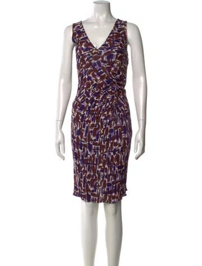 Pre-owned Dior 2012 Knee-length Dress In Purple