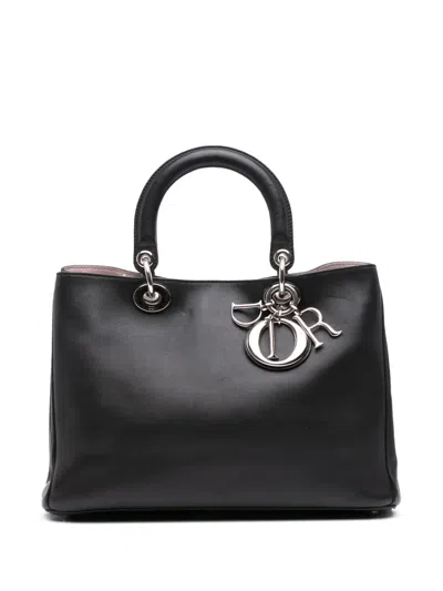 Pre-owned Dior 2012 Medium Leather Issimo Satchel In Black