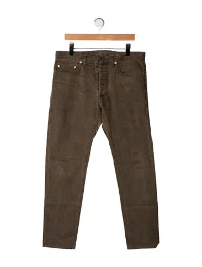 Pre-owned Dior 2012 Straight-leg Jeans In Green