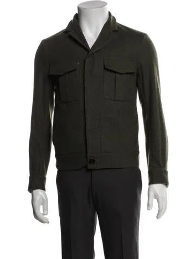 Pre-owned Dior 2012 Wool Utility Jacket In Green