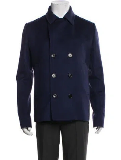 Pre-owned Dior 2013 Cashmere Peacoat In Blue