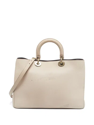 Pre-owned Dior 2013 Issimo Leather Tote Bag In Neutral