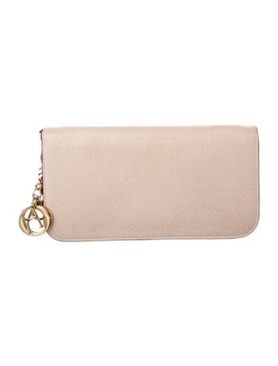 Pre-owned Dior 2013 Issimo Voyageur Wallet In Neutral
