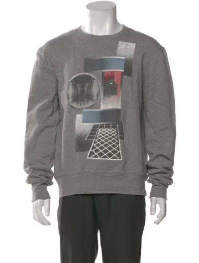 Pre-owned Dior 2013 Graphic Print Pullover In Gray