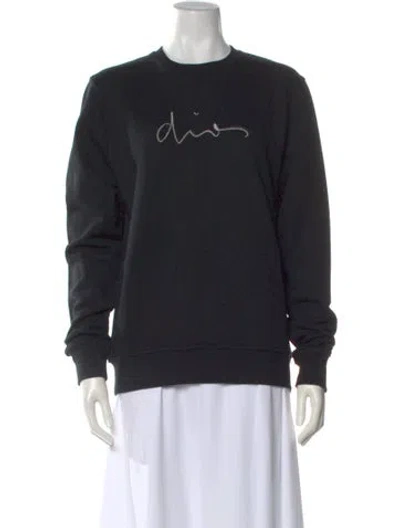 Pre-owned Dior 2013 Graphic Print Sweatshirt In Black