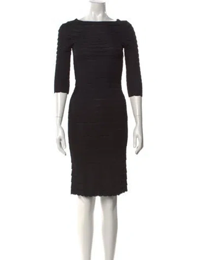 Pre-owned Dior 2013 Knee-length Dress In Black