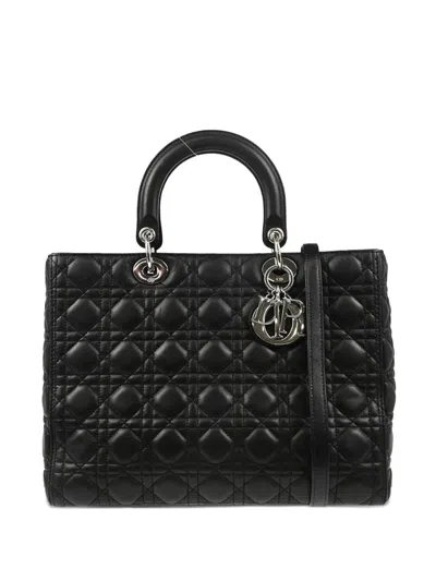 Pre-owned Dior 2013 Lady  Handbag In Black