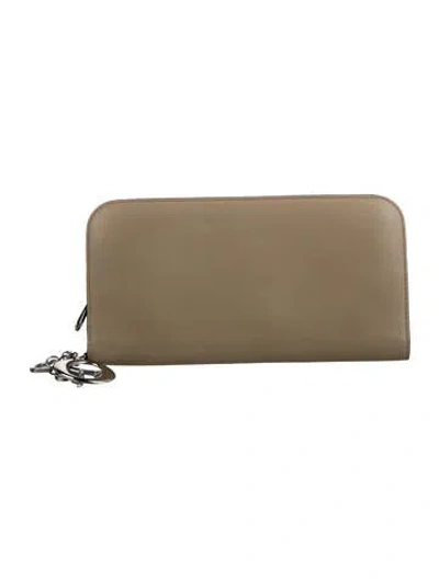 Pre-owned Dior 2013 Leather Wallet In Neutral