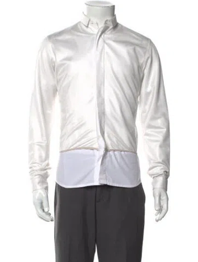 Pre-owned Dior 2013 Long Sleeve Shirt In White