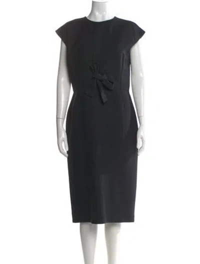 Pre-owned Dior 2013 Midi Length Dress In Black