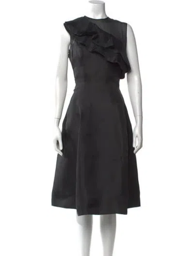 Pre-owned Dior 2013 Midi Length Dress In Black