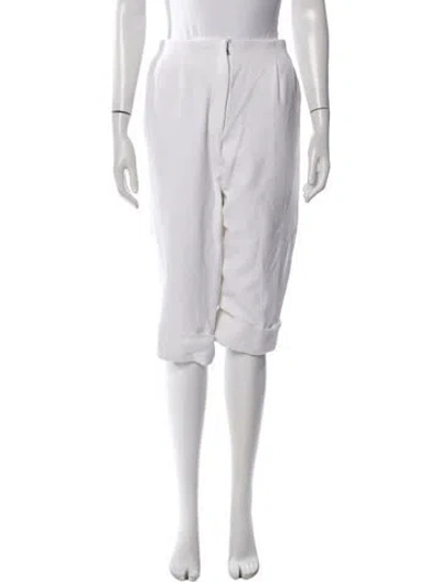 Pre-owned Dior 2013 Straight Leg Pants In White